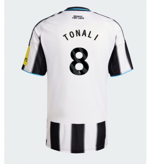Moške Nogometnih dresov Newcastle United Sandro Tonali #8 Domači 2025-26 Kratki rokavi Moške Nogometnih dresov Newcastle United Sandro Tonali #8 Domači 2025-26 Kratki rokavi